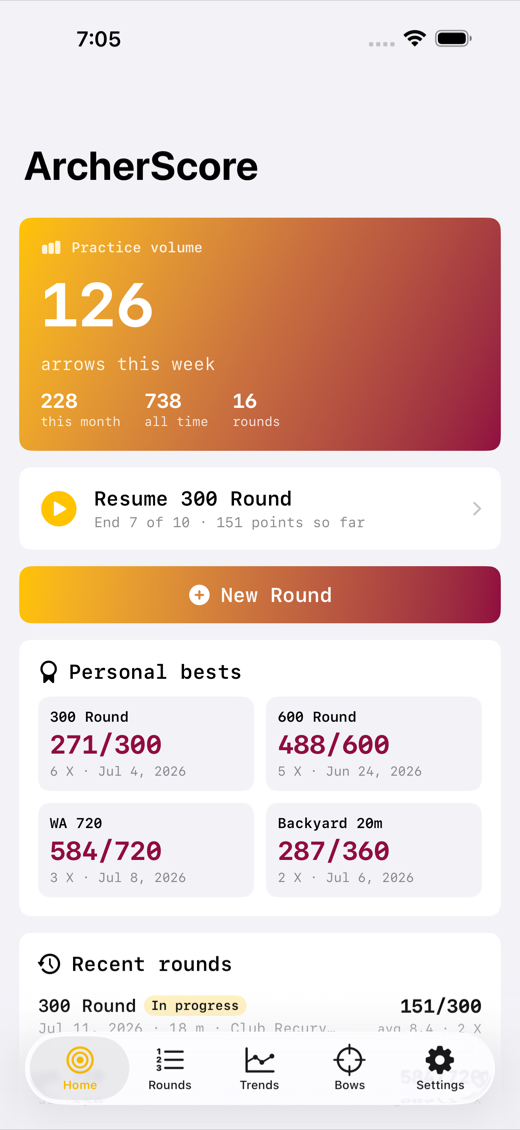 ArcherScore screenshot 1