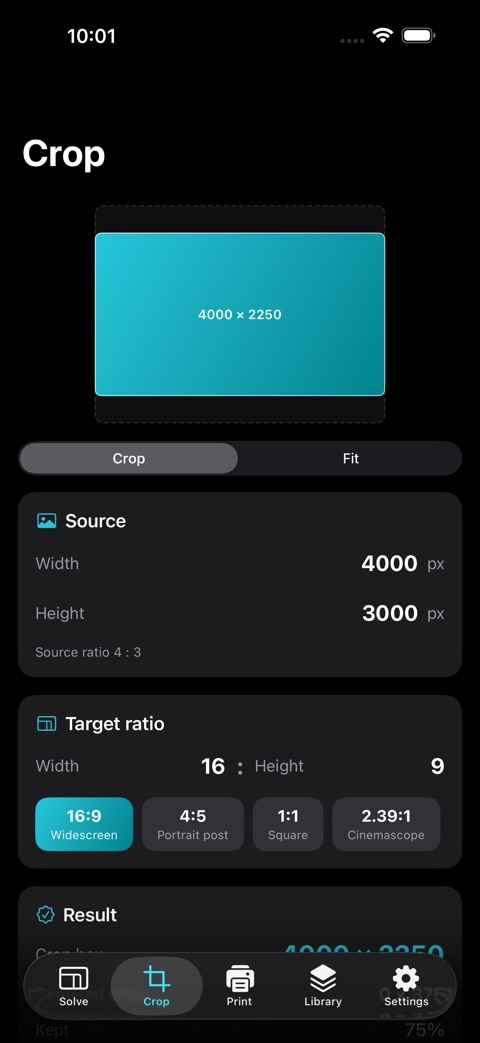 AspectCalc screenshot 5