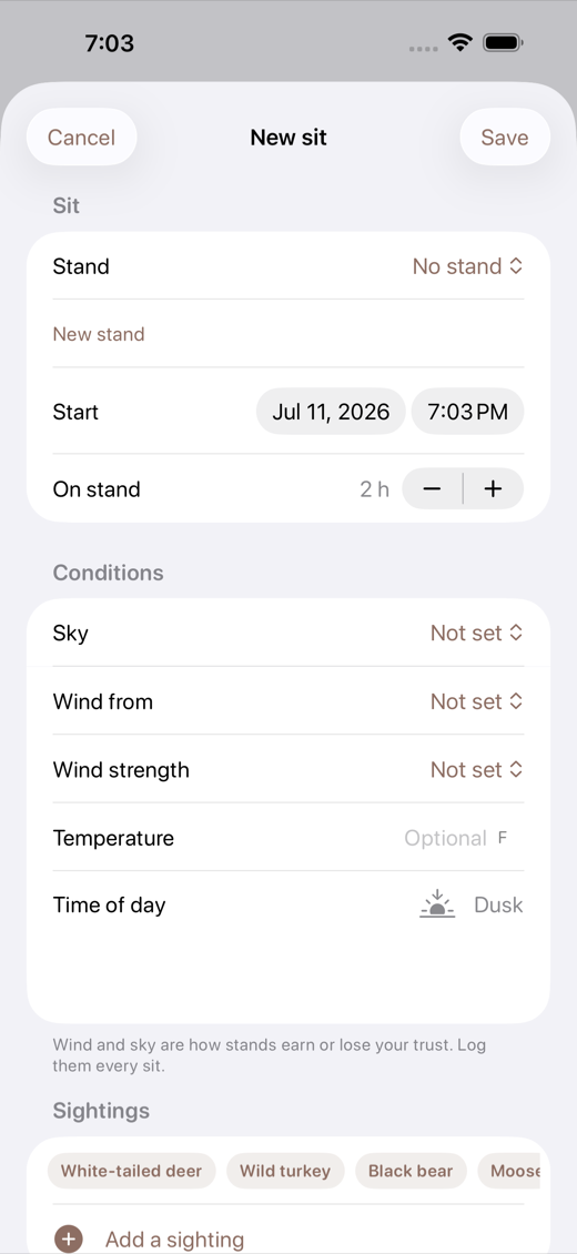 BlindLog screenshot 2