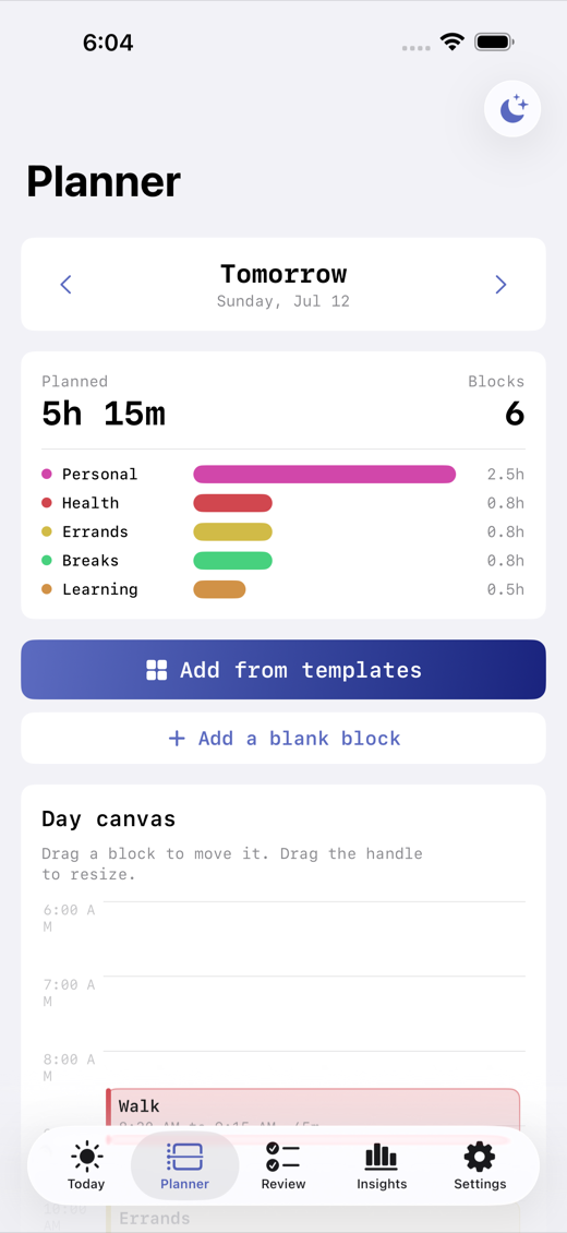 BlockDay screenshot 2