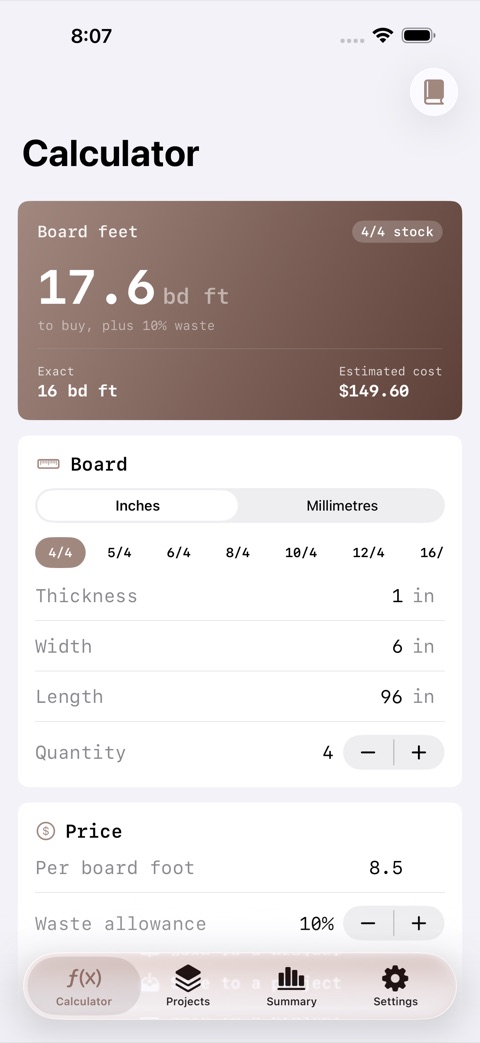 BoardFeet screenshot 1