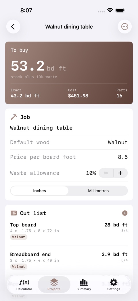 BoardFeet screenshot 2