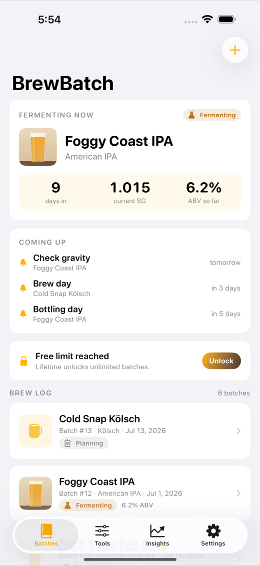 BrewBatch screenshot 1
