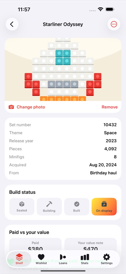 BrickShelf screenshot 2