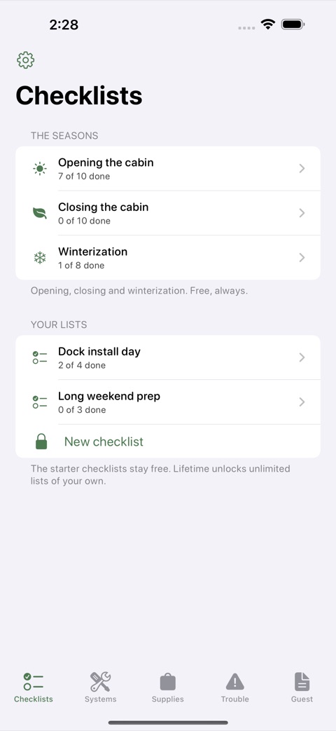 CabinBook screenshot 1