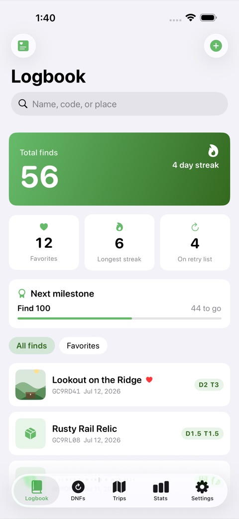 CacheTrail screenshot 1