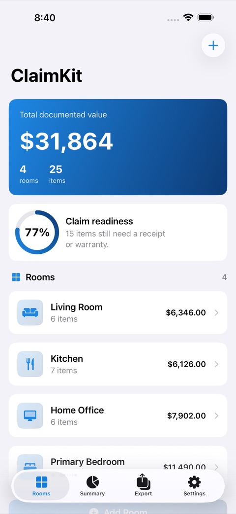 ClaimKit screenshot 1