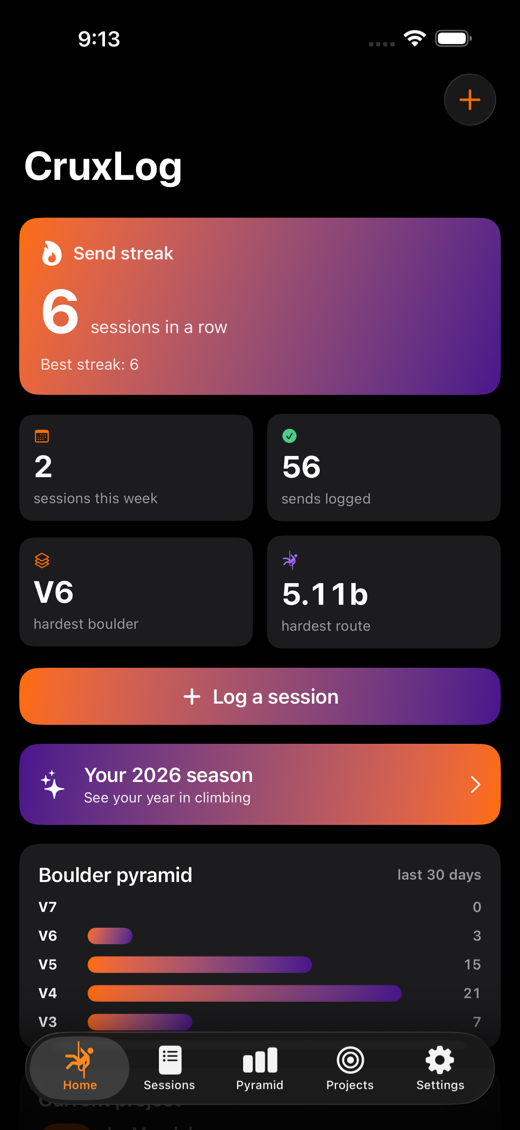 CruxLog screenshot 1