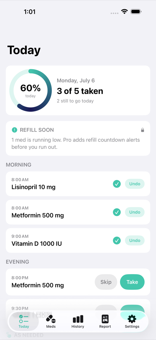 DoseDay screenshot 1