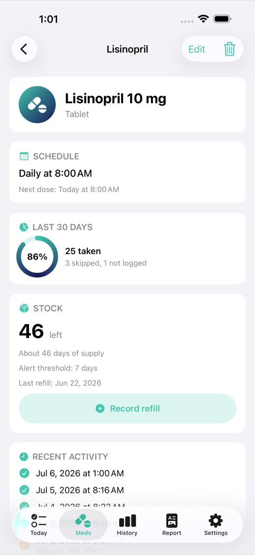 DoseDay screenshot 2