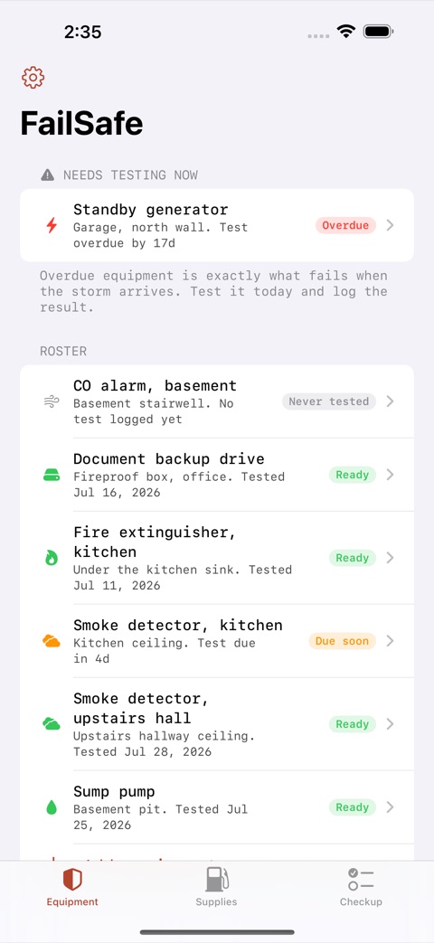 FailSafe screenshot 1