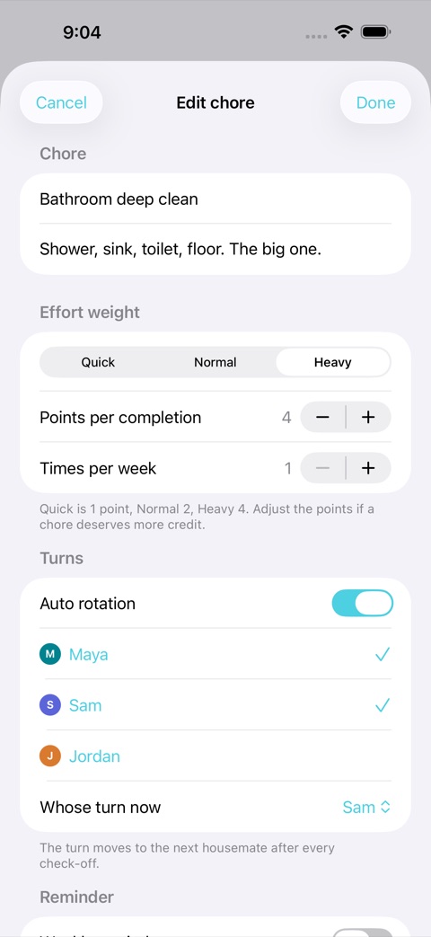 FairShare screenshot 2