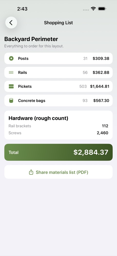 FenceCalc screenshot 5
