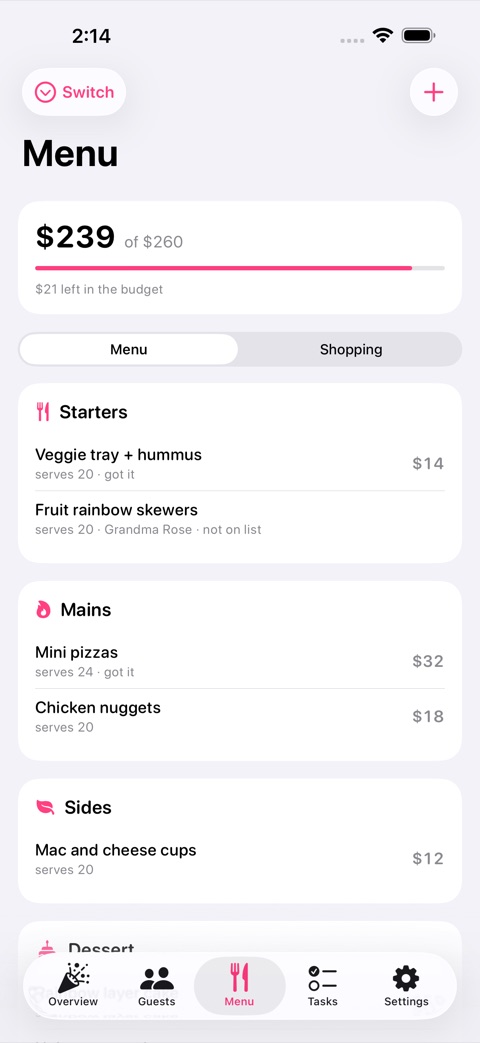 FeteList screenshot 5