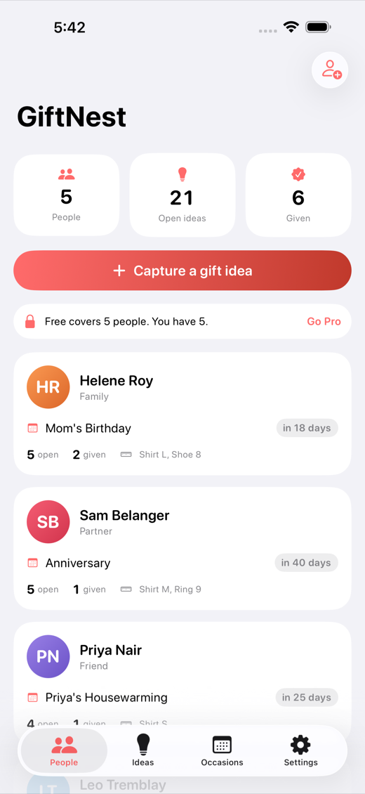 GiftNest screenshot 1
