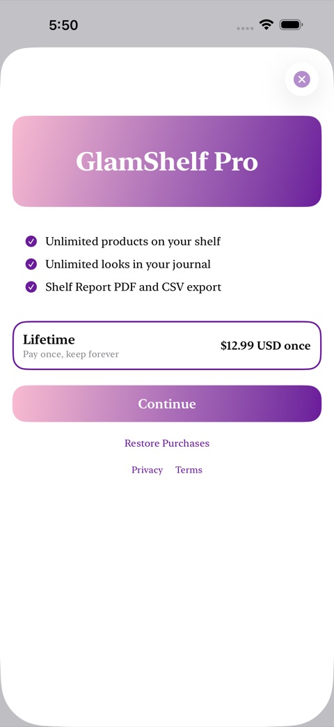 GlamShelf screenshot 4