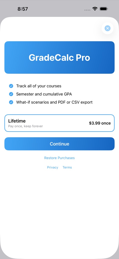 GradeCalc screenshot 4
