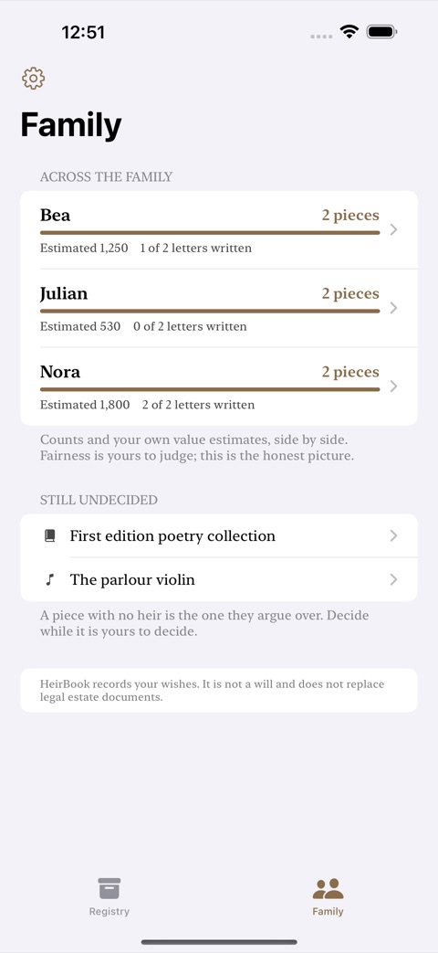 HeirBook screenshot 3