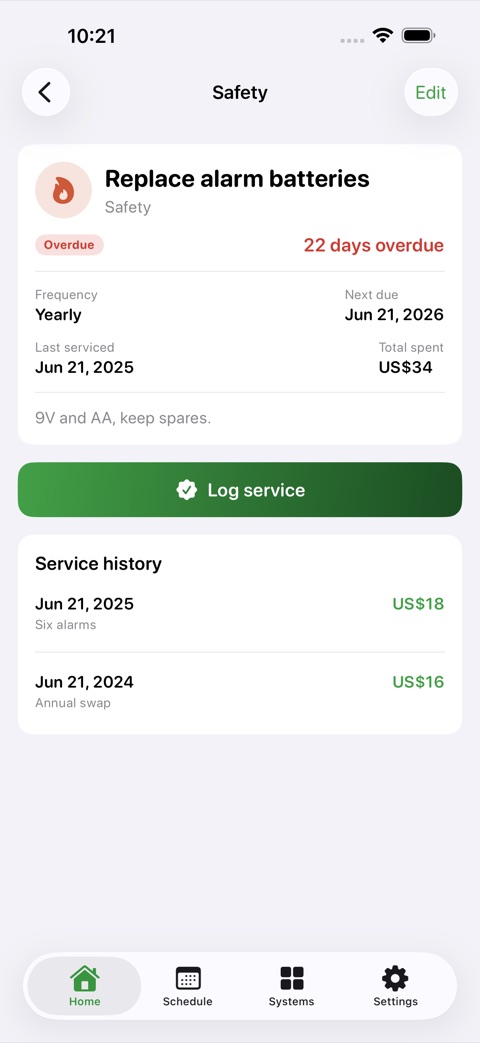 HomeTend screenshot 2