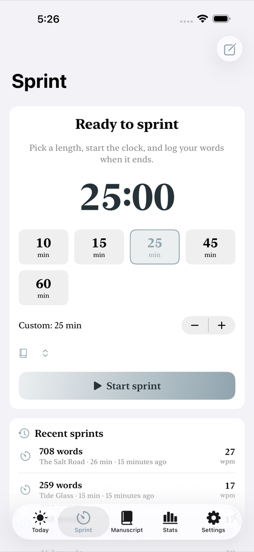 InkSprint screenshot 2