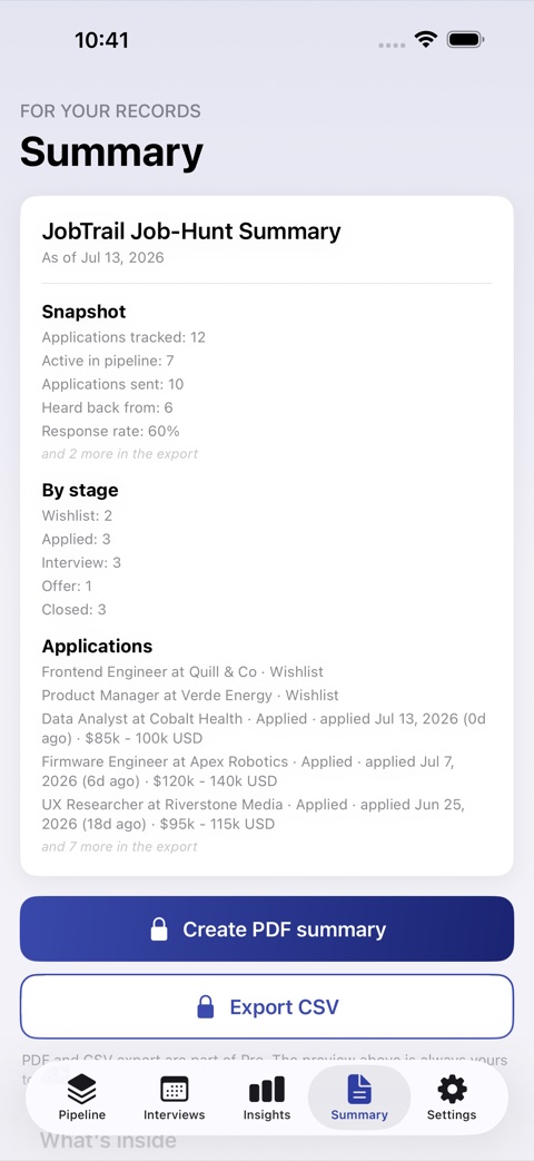JobTrail screenshot 5