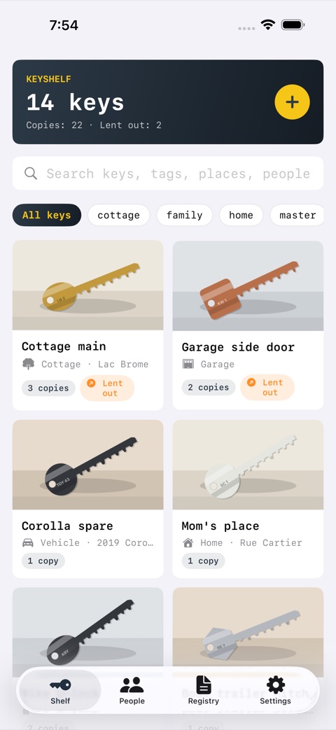 KeyShelf screenshot 1