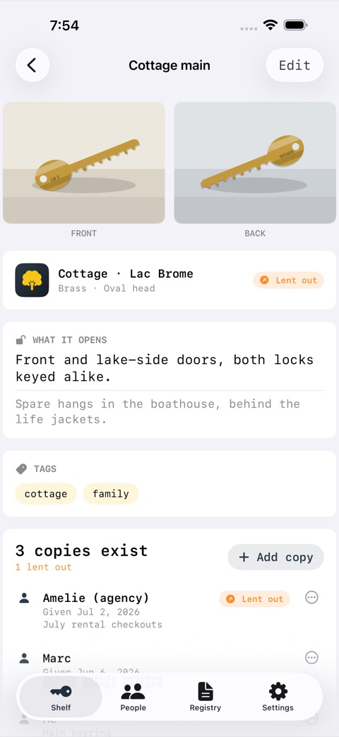 KeyShelf screenshot 2