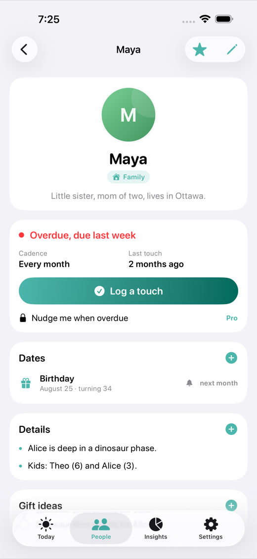 KinKeeper screenshot 2