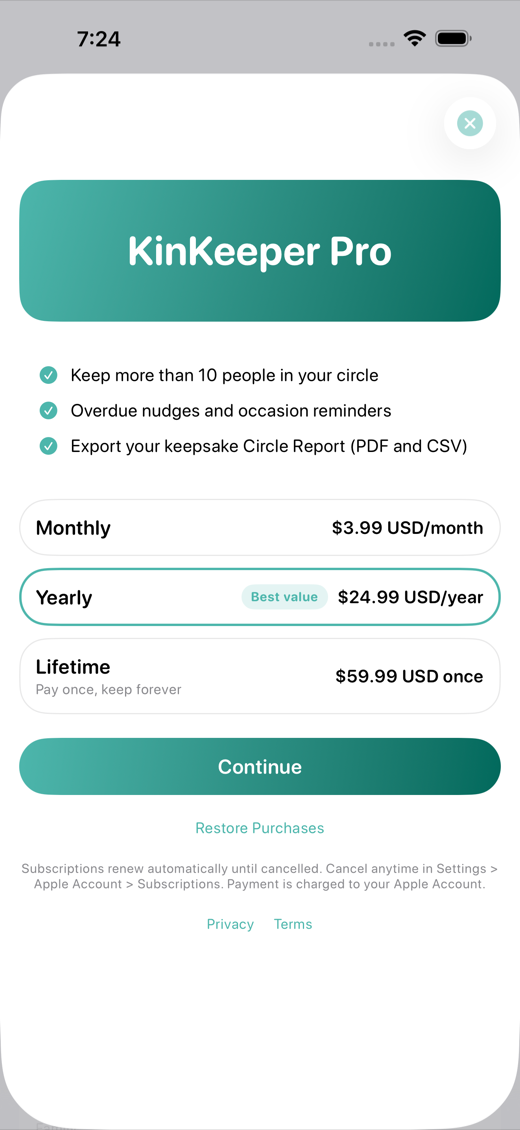 KinKeeper screenshot 4