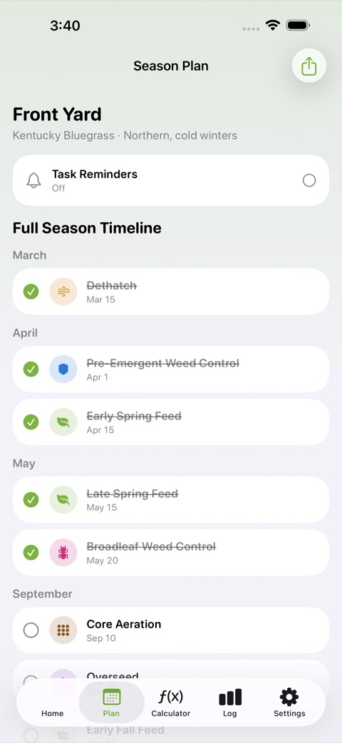 LawnPlan screenshot 2
