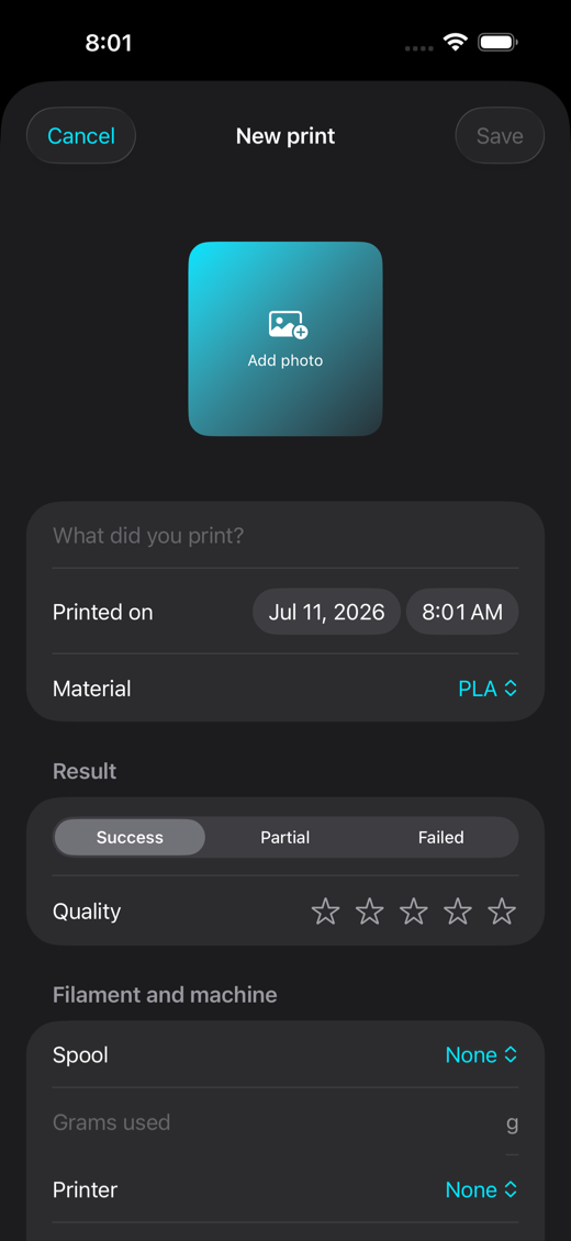 LayerLog screenshot 2
