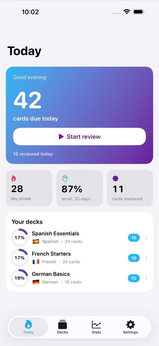 LexiDeck screenshot 1