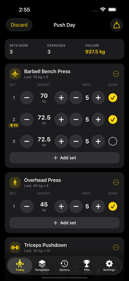 LiftLedger screenshot 1