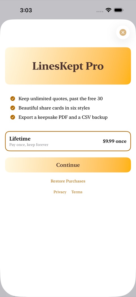LinesKept screenshot 4