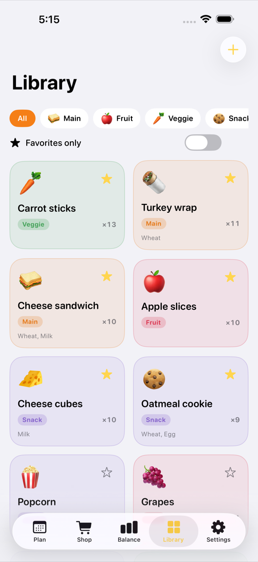 LunchboxPlan screenshot 5