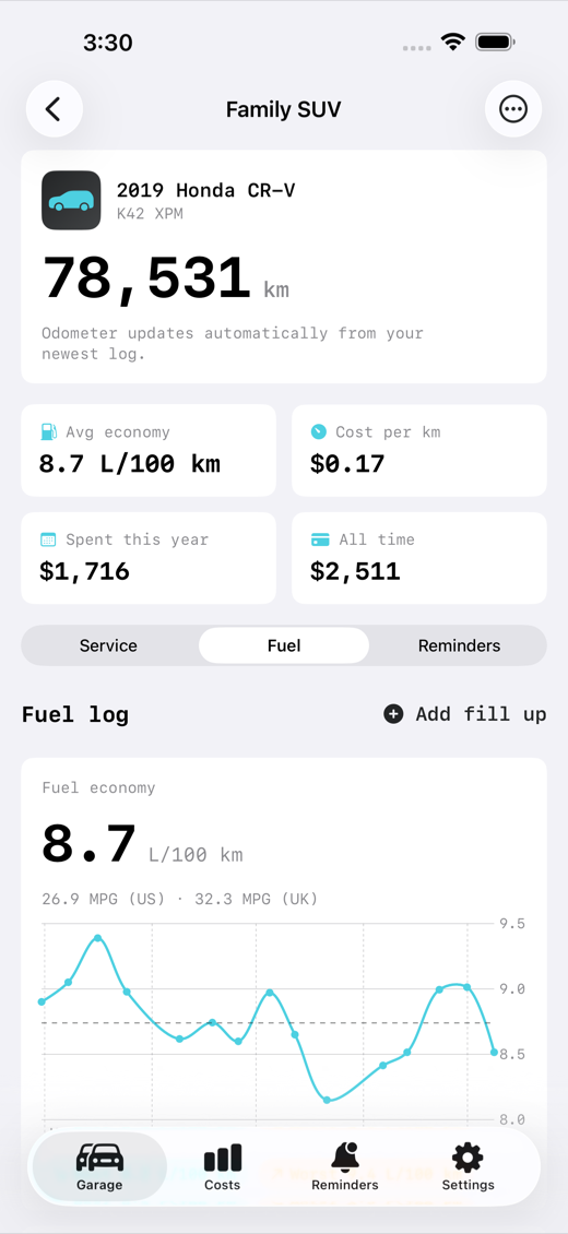 MotorLog screenshot 3