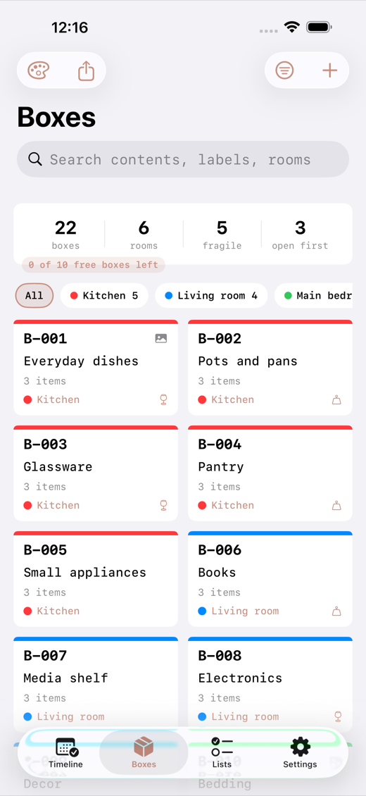 MoveBox screenshot 2