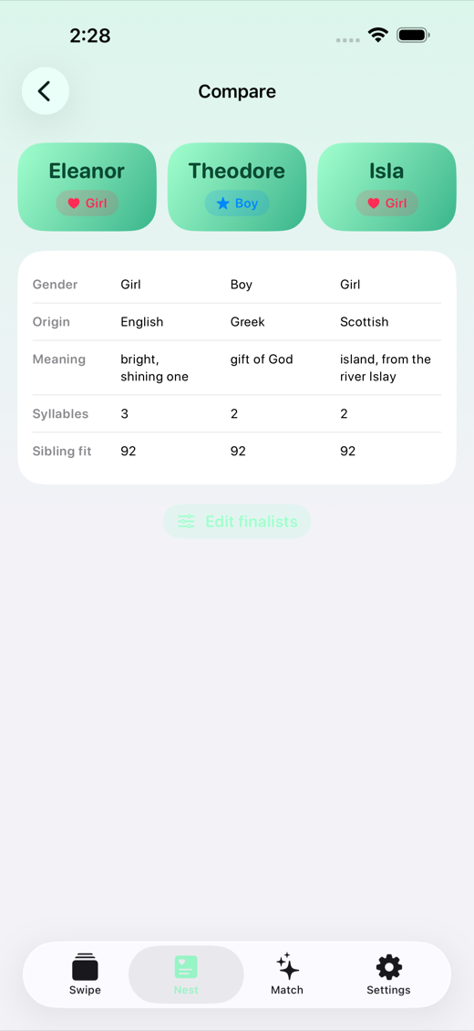 NameNest screenshot 3