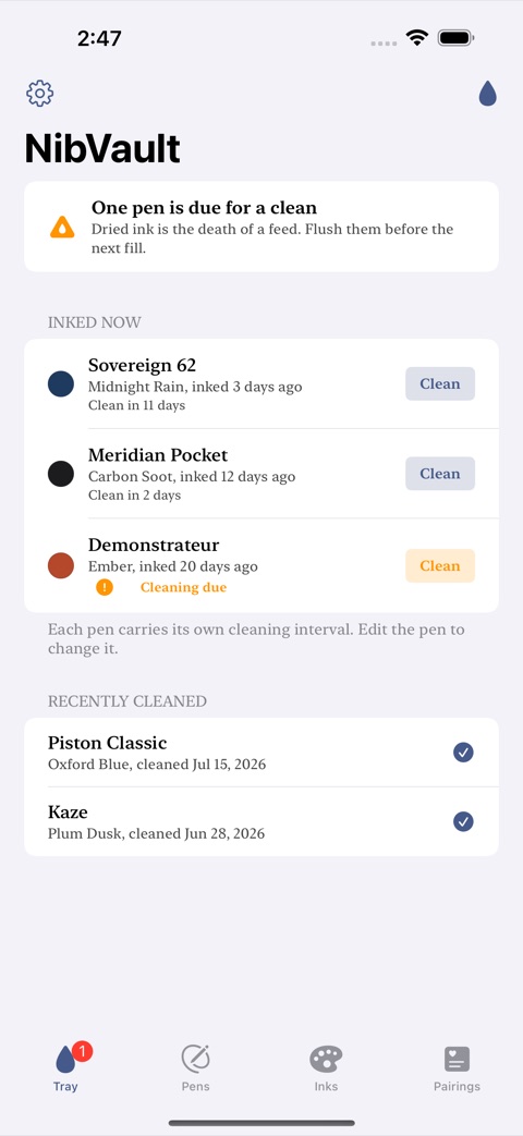 NibVault screenshot 1