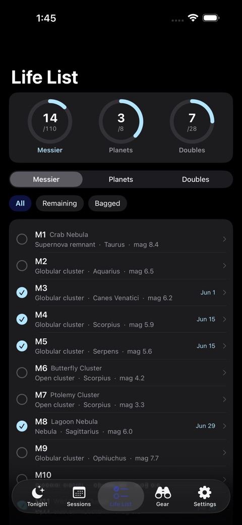 NightSkyLog screenshot 3