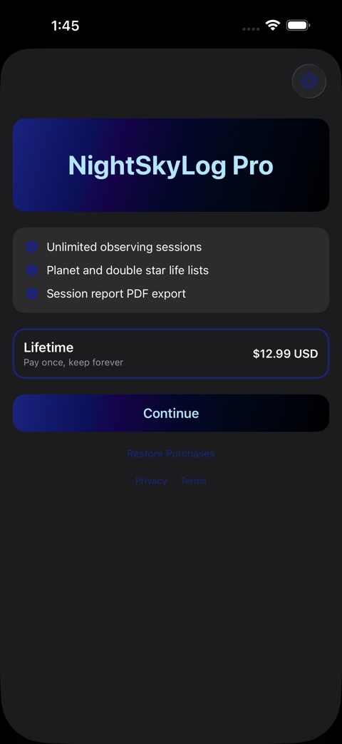 NightSkyLog screenshot 4