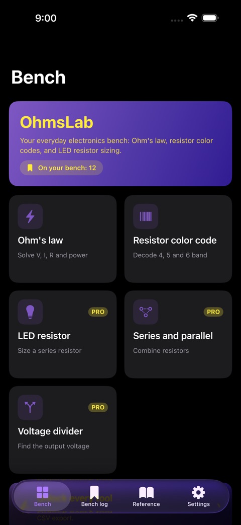 OhmsLab screenshot 1