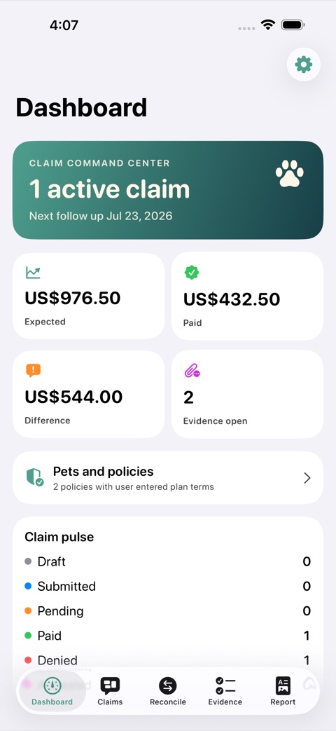 PawClaim screenshot 1