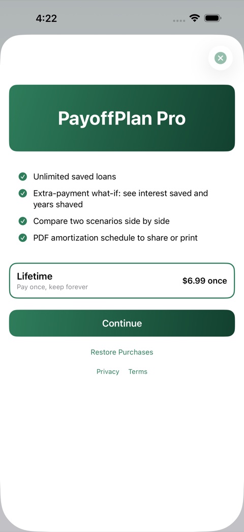 PayoffPlan screenshot 4