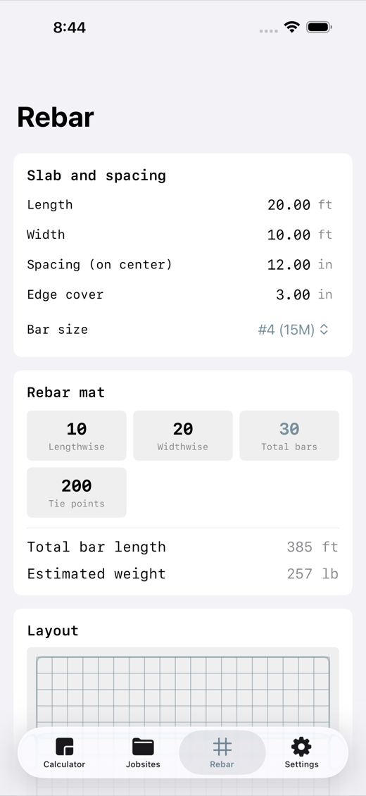 PourCalc screenshot 5