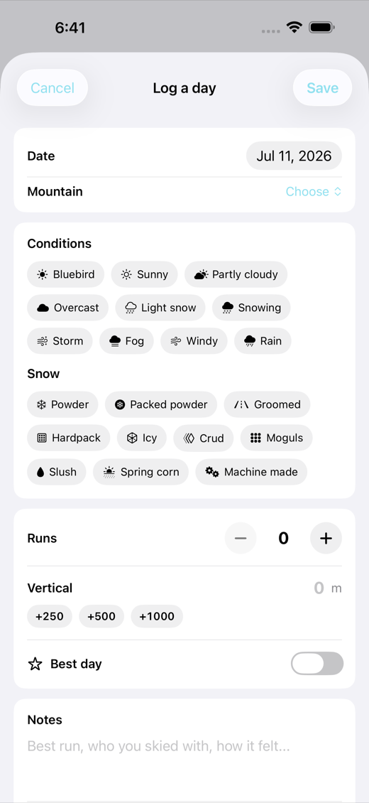 PowDays screenshot 2