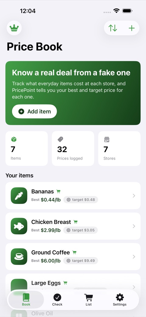 PricePoint screenshot 1