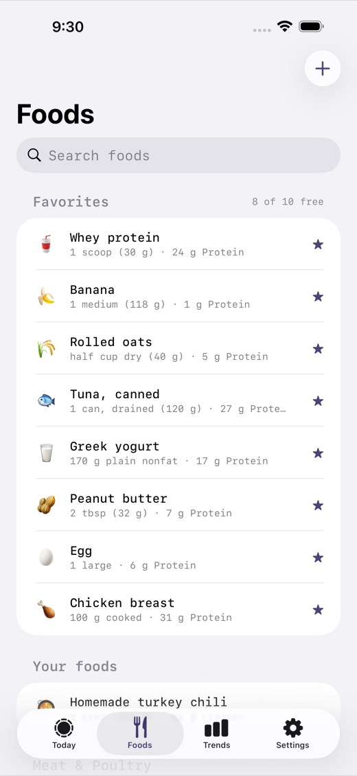 ProteinTally screenshot 5