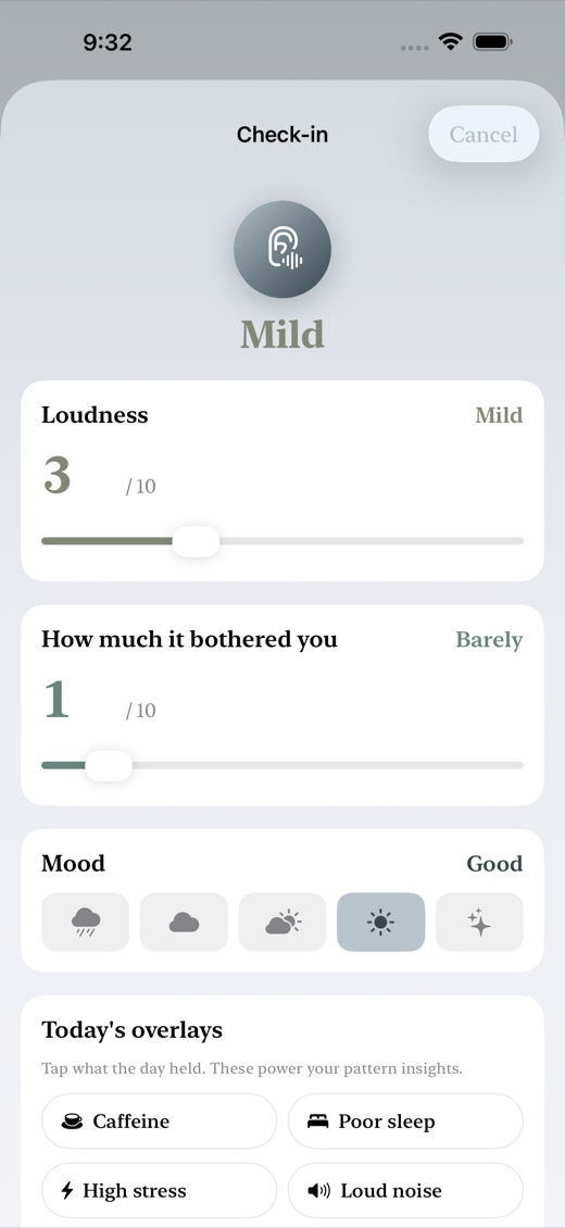 QuietLog screenshot 2