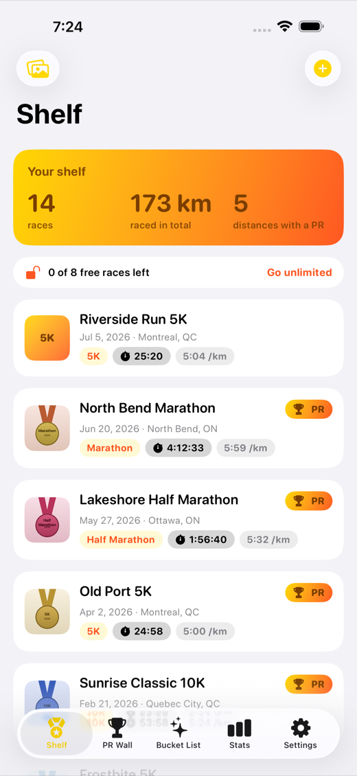 RaceShelf screenshot 1